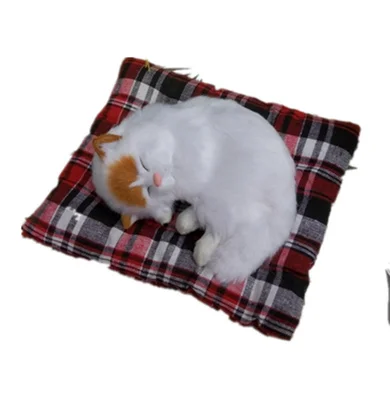 

Около 15x11 см белая модель спящего кота из полиэтилена и меха, игрушка для рукоделия, подарок a2400
