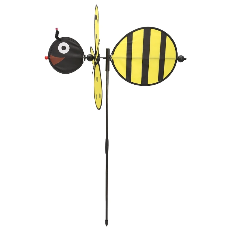 HBB большой пчелы мельница Юла ветра счетчик дома дворовый садовый декор Детская