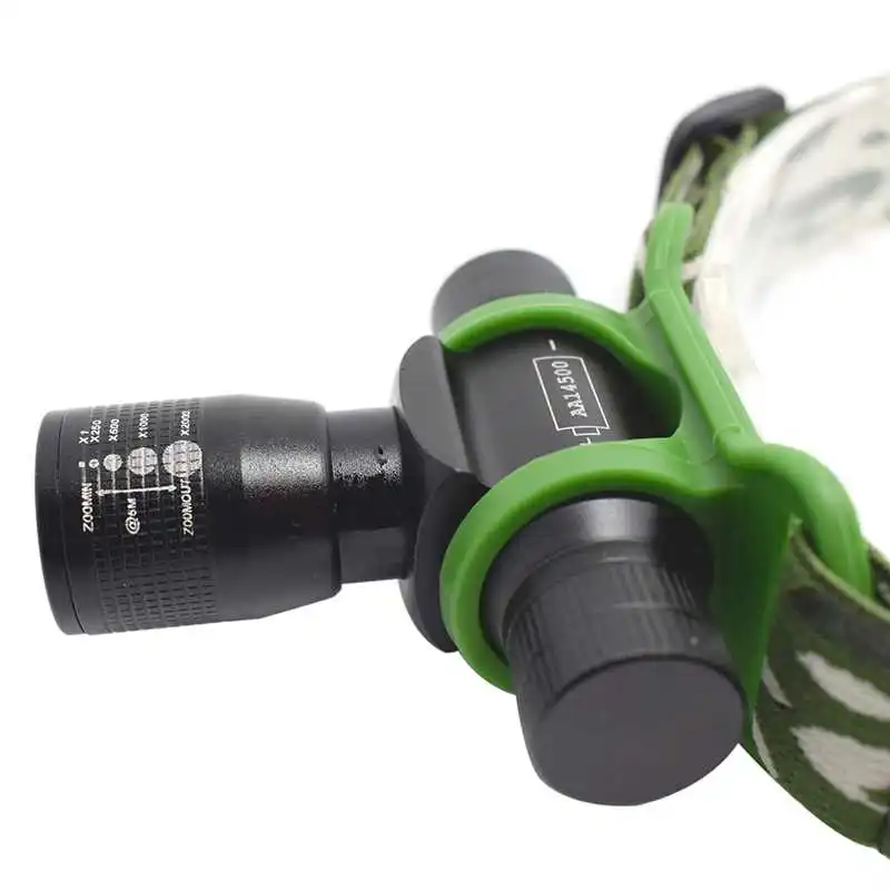 Тактический светодиодный налобный фонарь телескопический масштабируемый