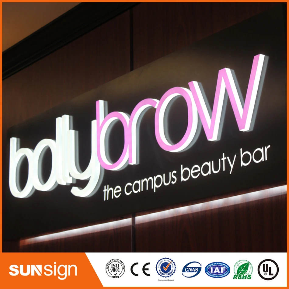 Наружные акриловые рекламные буквенные знаки для светодиодного знака |