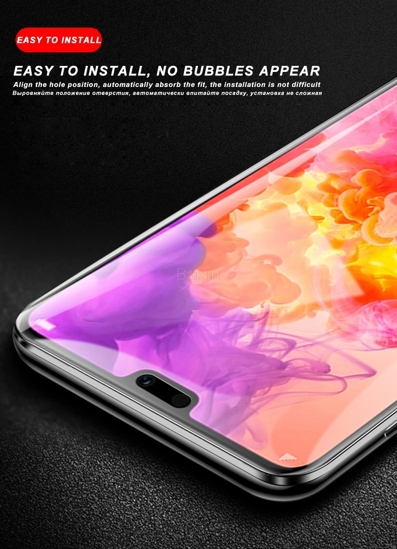 Стекло Baixin 9D для huawei 9E 9S V20 Защитное стекло Y6 Y7 Pro Y9 P Smart 2019 honor 8A 10 Lite Nova4 Enjoy9 magic2 |