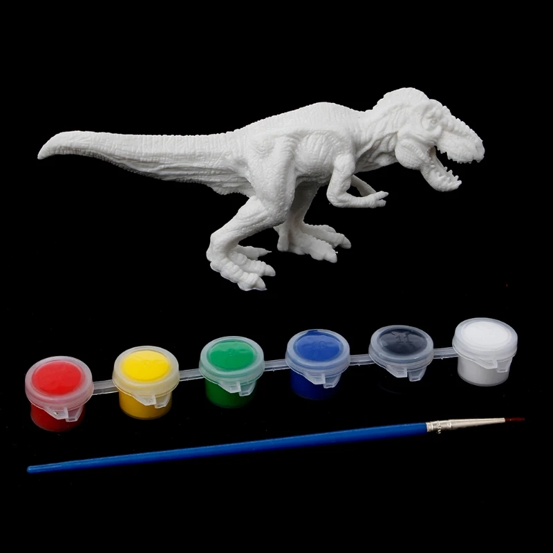 DIY раскраска Животное Динозавр Модель Рисование граффити детские игрушки|dinosaur