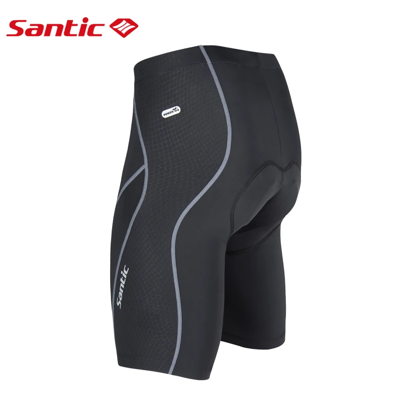 Мужские велосипедные шорты Santic с подкладкой Coolmax 4D Pad, противоударные шорты SANTIC R-FEEL, не скатываются, одежда для велоспорта, шорты MC05032