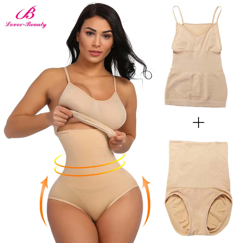 Lover beauty женский корректирующий корсет для похудения Faja утягивающий корсет с высокой талией бесшовный контроль пояс-корсет брюки