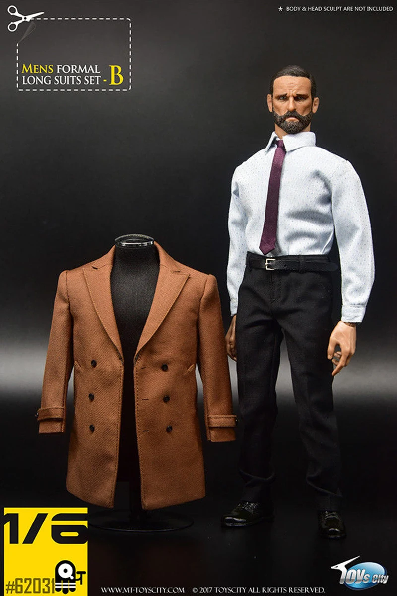 Коричневый/черный 1/6 игрушечный город TC 62031 джентльменский мужской пиджак