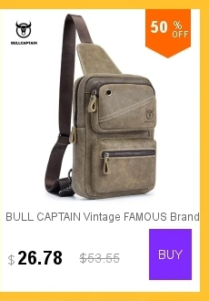 Мужская сумка-мессенджер из натуральной кожи Bull Captain, нагрудные сумки, Повседневная сумка через плечо, деловые мужские сумки на плечо для мужчин