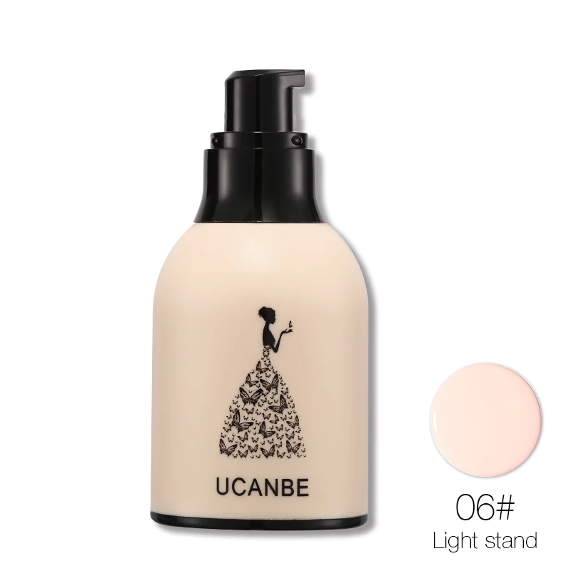 06 Профессиональный бренд Make Up UCANBE жидкая основа для макияжа лица основа для осветления консилер для щек пор сужение увлажняющий Природный - Цвет: 06