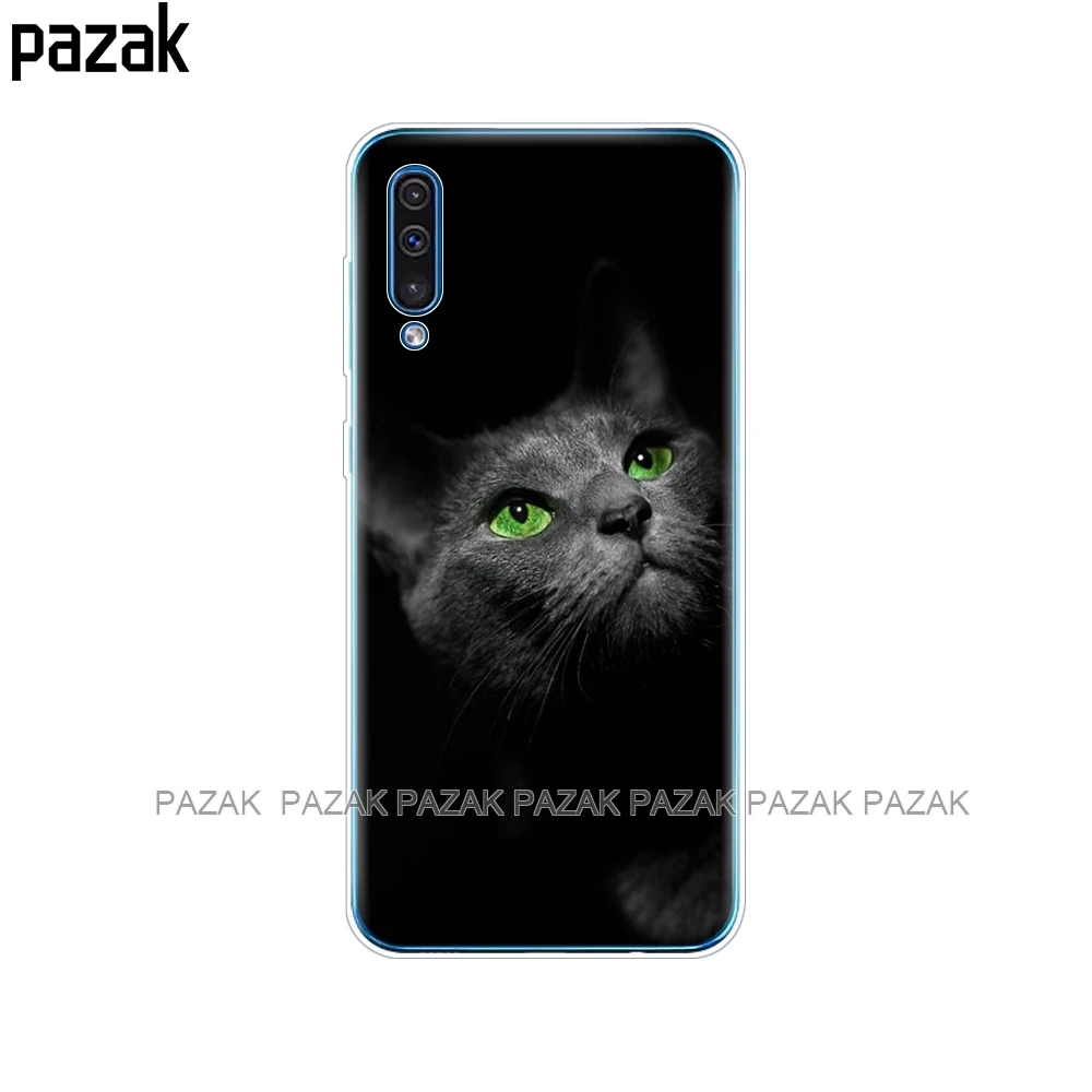 61586 Силиконовый чехол для samsung Galaxy A50, мягкая прозрачная задняя крышка для телефона, для samsung A50, A505, A505F, SM-A505F чехол, 6,4, чехол, бампер - Цвет: 61586