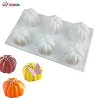 shenhong pumpkin silicone 3d cake molds for baking moule mousse diy pastry decorating tools dessert chocolate mould