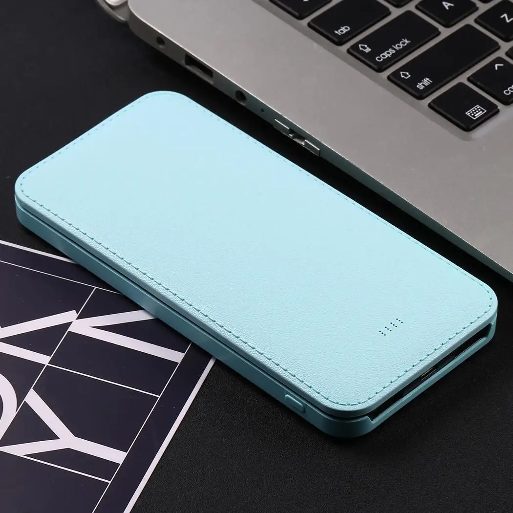 Ультратонкий внешний аккумулятор с двумя портами usb, внешний аккумулятор, внешний аккумулятор, чехол, полимерный литий-ионный аккумулятор, корпус