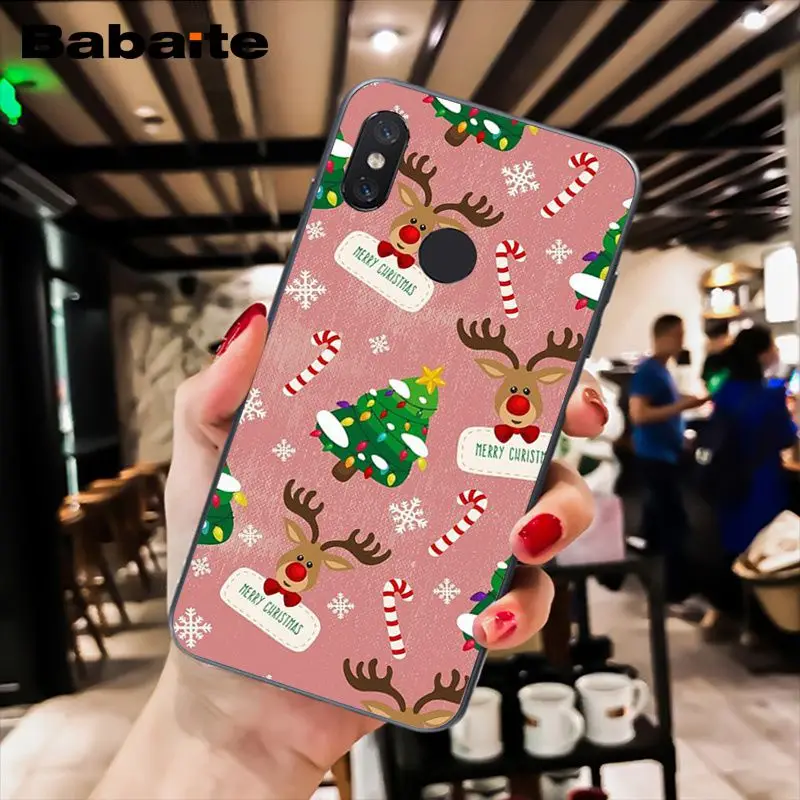 Babaite год Рождественский олень Санта мягкий чехол для телефона для Xiaomi MiA1 A2 lite F1 Redmi8 4X 5Plus S2 Note7 8Pro 5A 6A