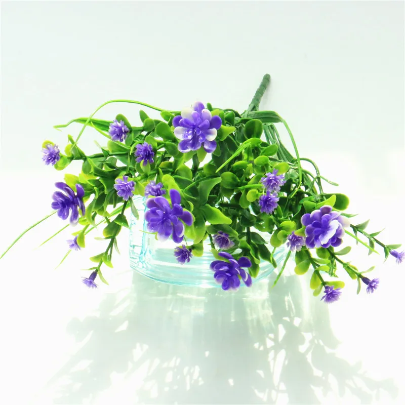 07 Яркий P. tenuiflora зеленый пластик трава растения, Искусственные цветы babysbreath Свадебные дома Рождество Декор вечерние партии Офис цветок цветы искуственные тычинки для цветов статуэтки декор для дома штормгласс - Цвет: 07