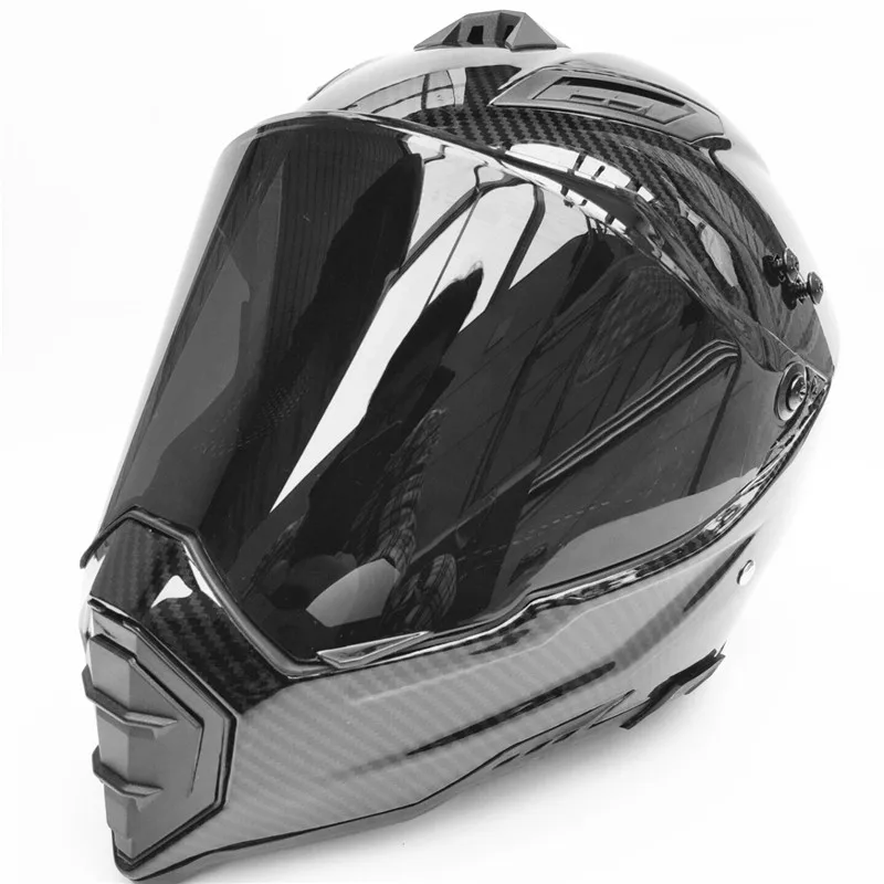 Carbon Fiber Print  Mens Motos Downhill Motorcycle Helmet Off Road Casco Motocross Helmet Approved Capacete Motorcycle Helmets