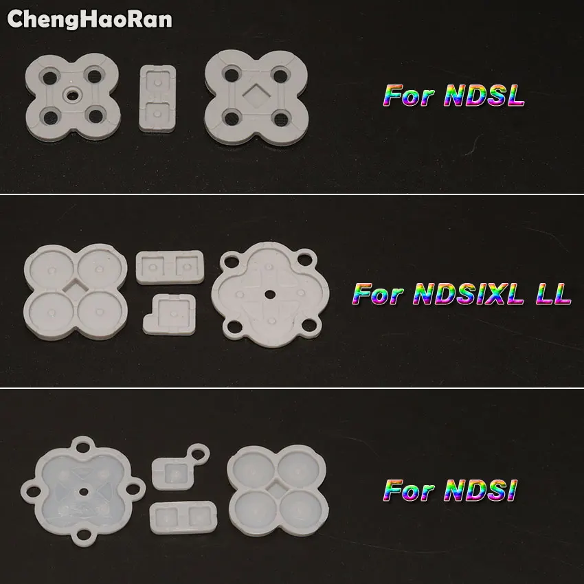 ChengHaoRan для Nintendo DS Lite проводящая стандартная сменная деталь NDSL NDSI XL LL силиконовые