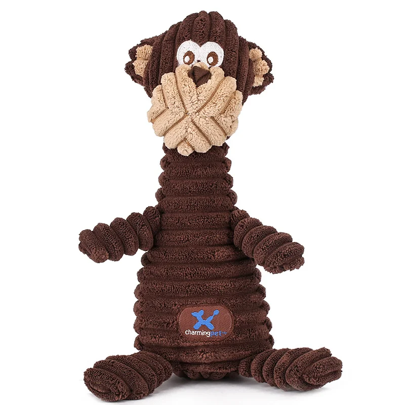Charmingpet игрушки для собак Platypus слон крокодил обезьяна Лев игрушка для домашних животных - Цвет: Monkey