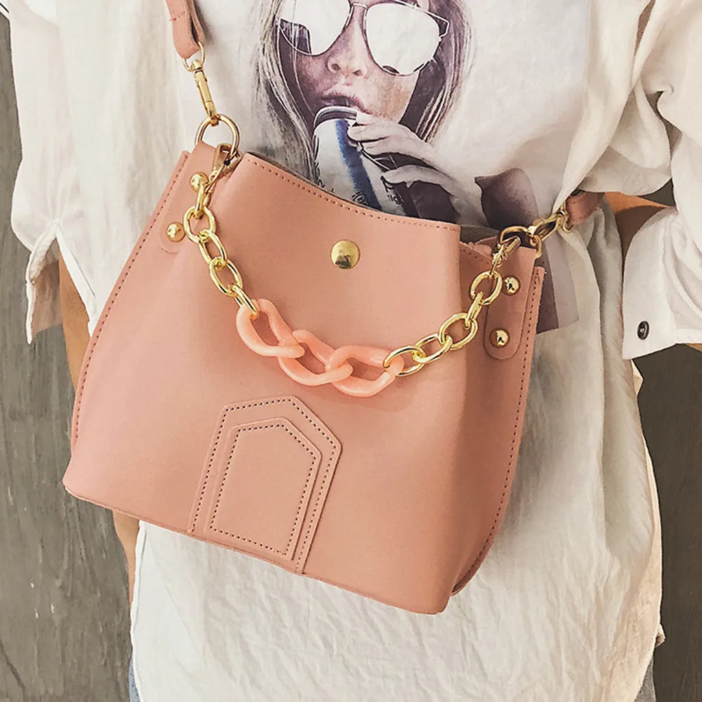 Роскошная женская сумка модная простая КИТАЙСКАЯ мешок на цепочке сумки