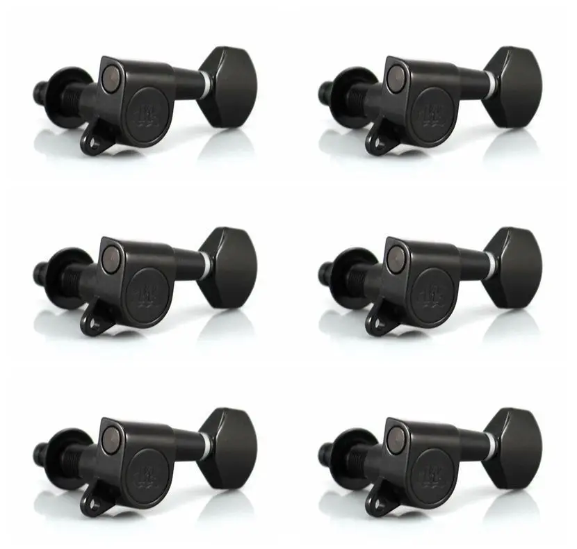 6 встроенных новых тюнеров Wilkinson WJ07 головки машины для Strat или Tele Black|Деревянные