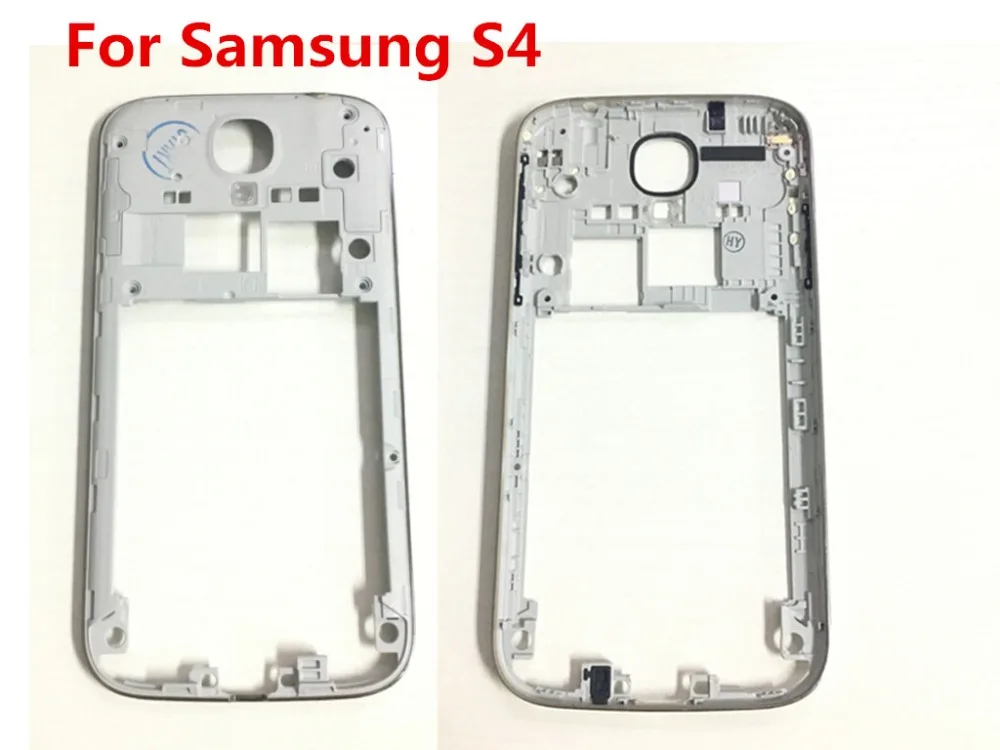 

5pcs/lot Silver Middle Frame Mid Bezel Housing Chassis Case With Power Volume Key For Samsung Galaxy s4 i9505 i9500 i9506 i337