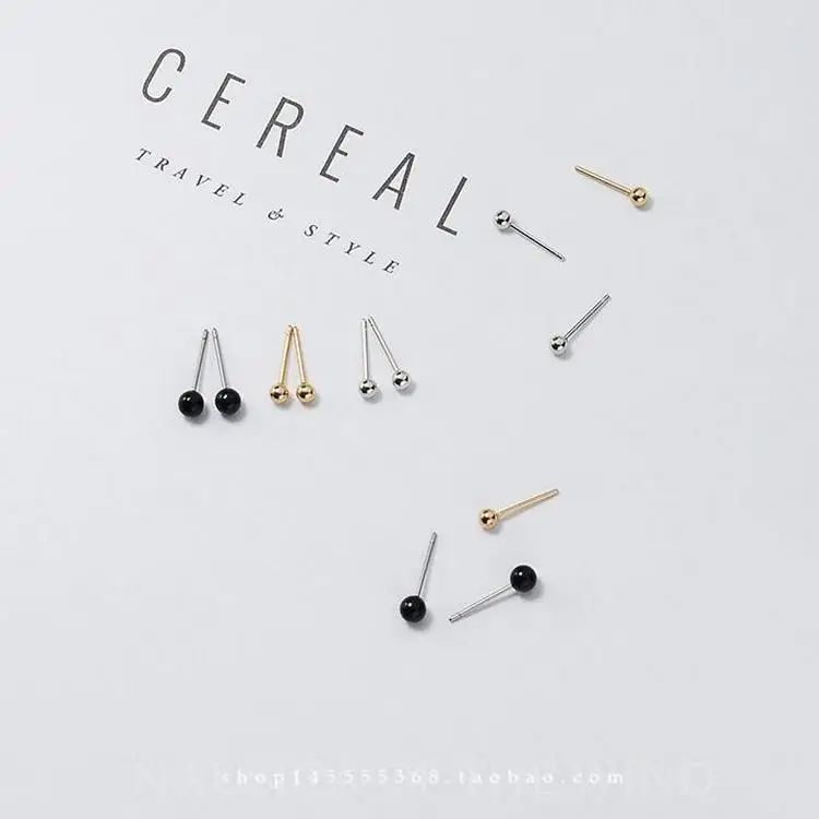 Серьги-гвоздики женские из сплава ювелирные украшения для ушей золотого и