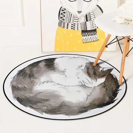 Carpet3 Мягкий толстый ковер в японском стиле с рисунком ленивого кота для детей, гостиной, спальни, Нескользящие впитывающие коврики - Цвет: Carpet3