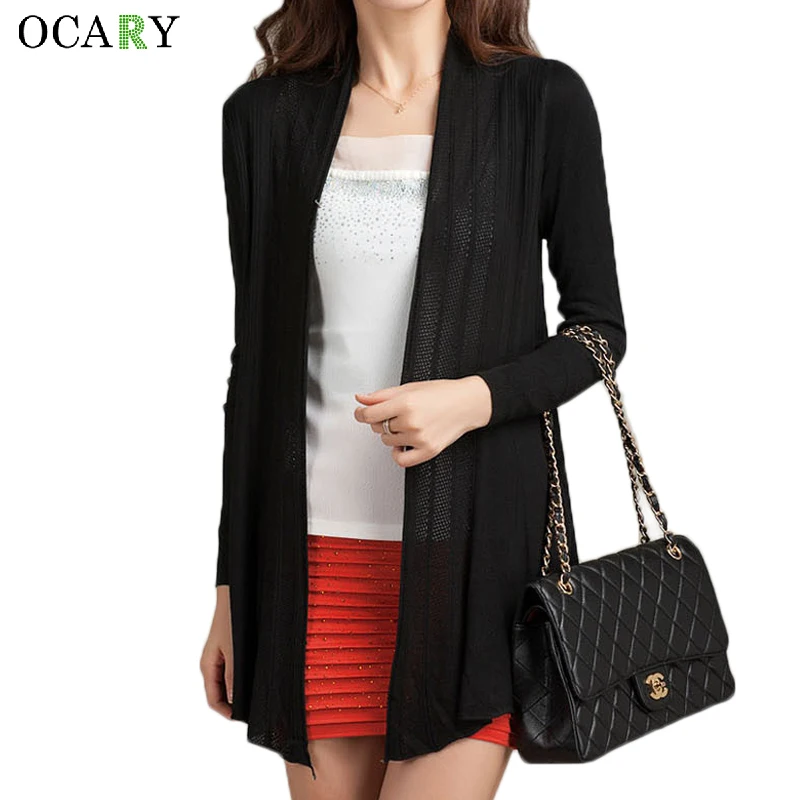 Женский вязаный сарафан повседневный весенний свободный кардиган крючком