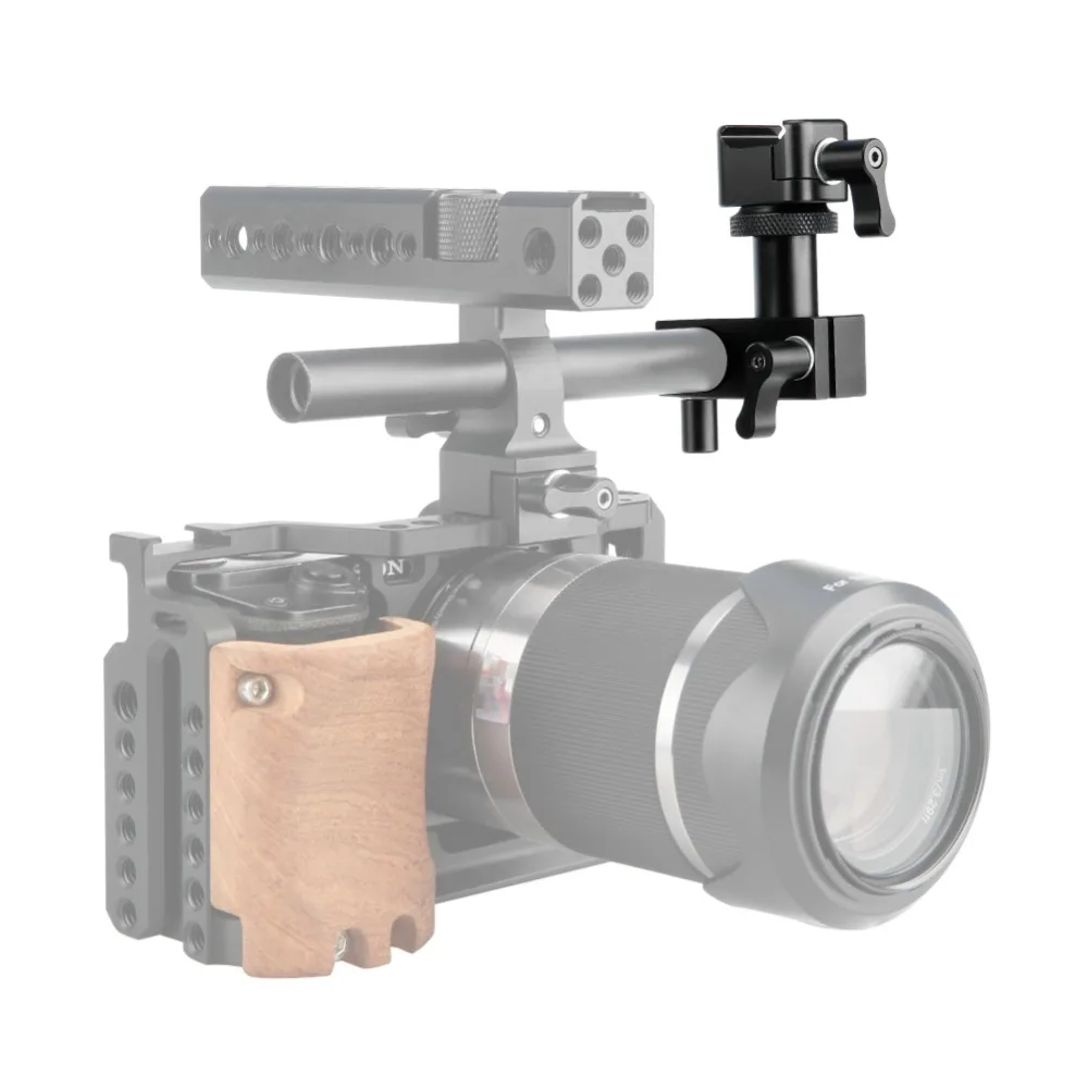 NICEYRIG 15mm Rod Rig nato Rail Clamp DSLR Camera mini Suport Nato Mount 1/4 Hand Screw Cage EVF Viewfinder | Электроника