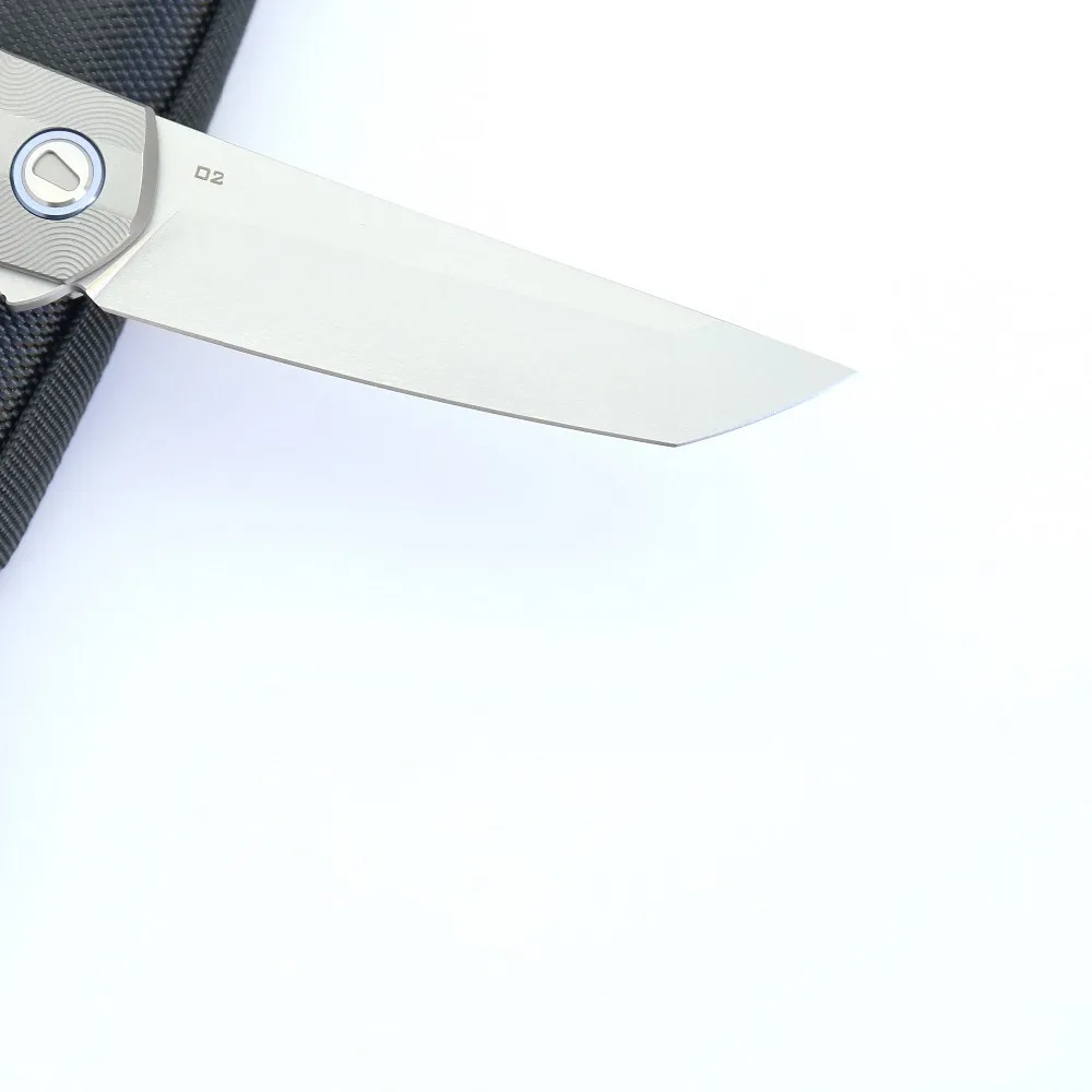 Складной нож LOVOCOO RUS RFT карманный D2 с титановой ручкой тактический охотничий