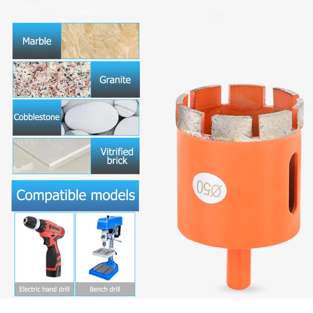 Алмазное сверло вакуумное паяное алмазное буровая сердцевина бриллиантовое