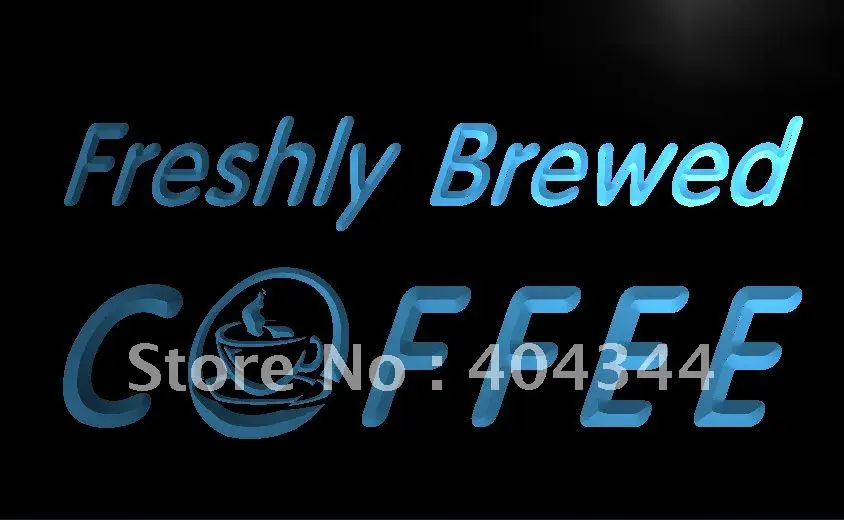 

LB170- OPEN Freshly Brewed Coffee Cafe Light Sign home decor crafts
