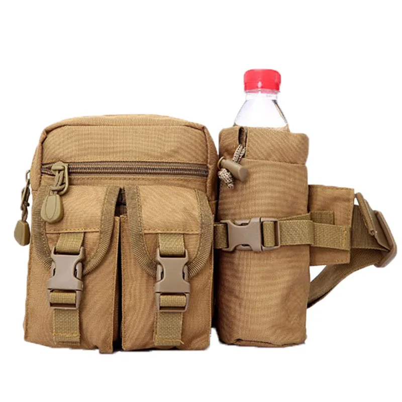 Открытый военный рюкзак тактическая сумка на плечо Molle Кемпинг Туризм доказательство D 'Oxford сумка для воды поясная сумка Карманный чайник - Цвет: C