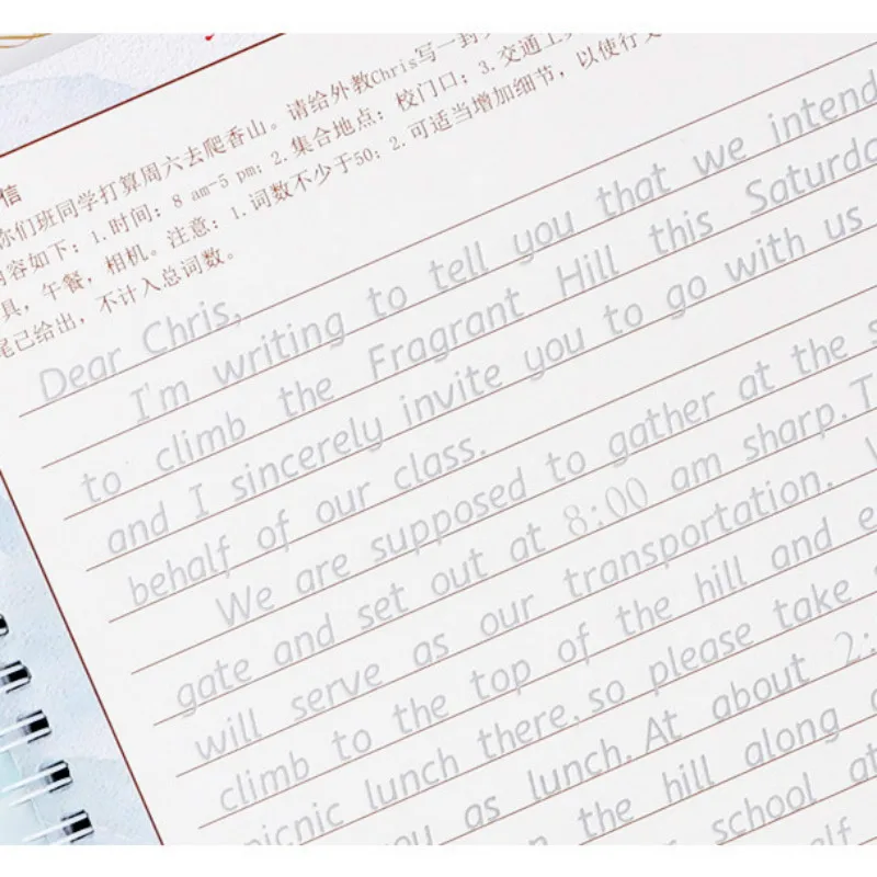 Английская каллиграфическая книга для взрослых и детей 3 шт. письмо тетрадь