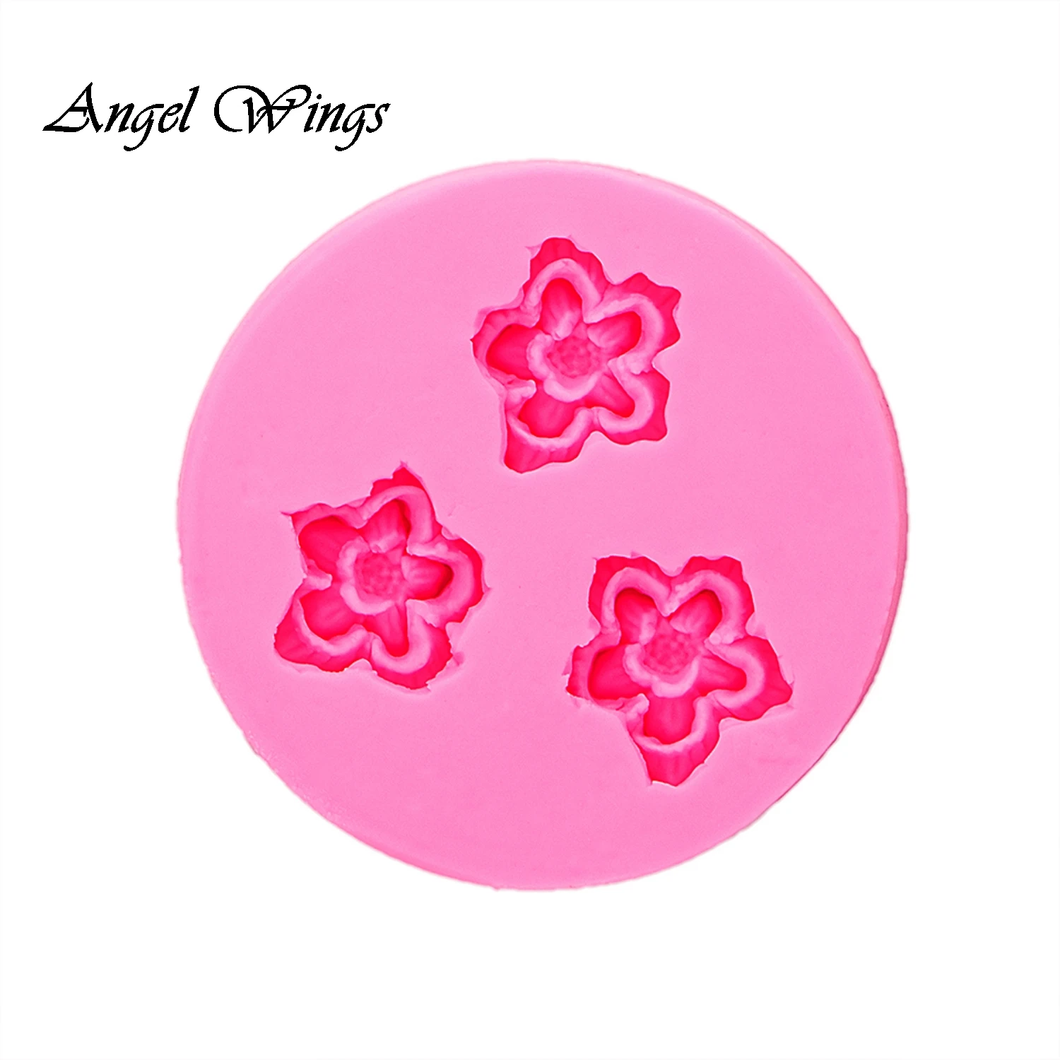 3 отверстия мини форма цветка силиконовые формы украшения торта инструменты