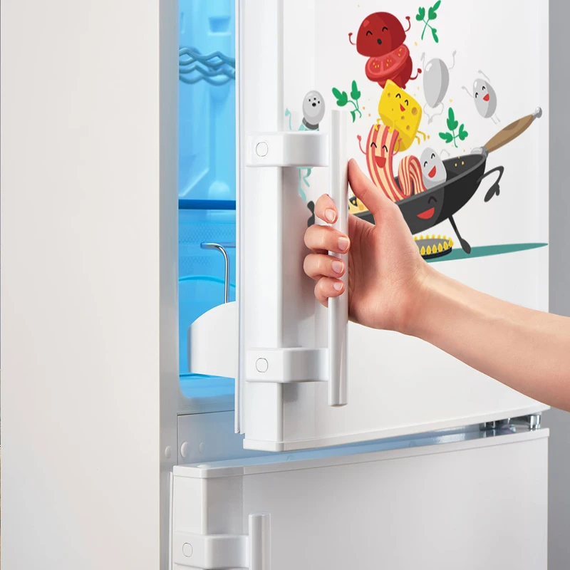 Мультяшная Настенная Наклейка Happy pan для кухни украшение холодильника шкафа