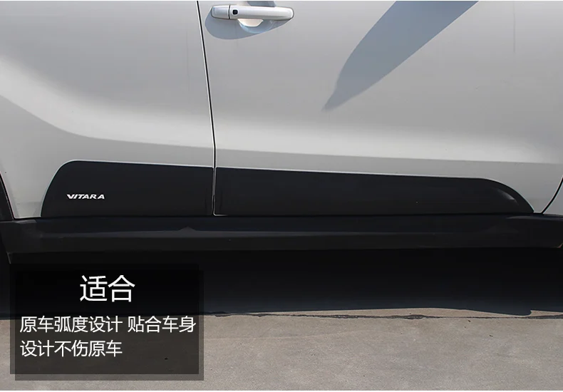 European version of ABS car door trim body trim lamp eyebrow trim auto parts for- Suzuki Vitara Car styling