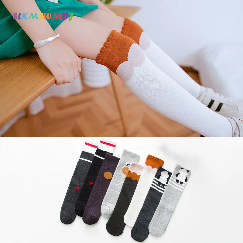 SLKMSWMDJ/осенне зимние модели милые детские чулки с героями мультфильмов хлопковые
