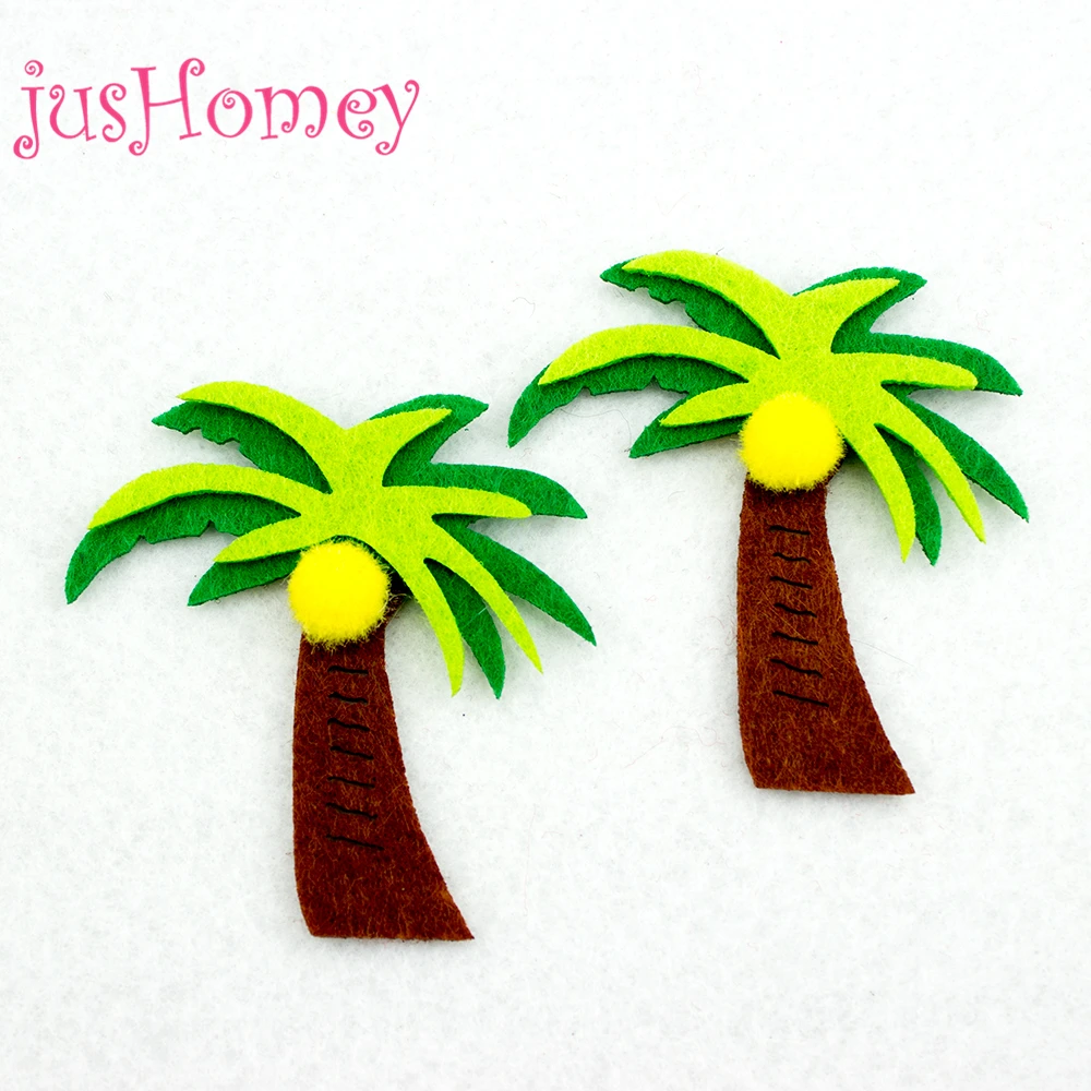 20 шт вырезы Войлок кокосовое дерево аппликации Тропическое растение пальмы для