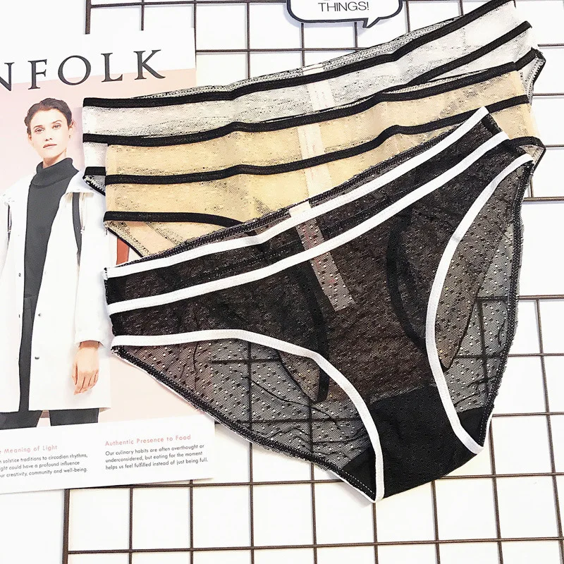 SP & CITY новые прозрачные трусики в горошек женские с оборками Сексуальные