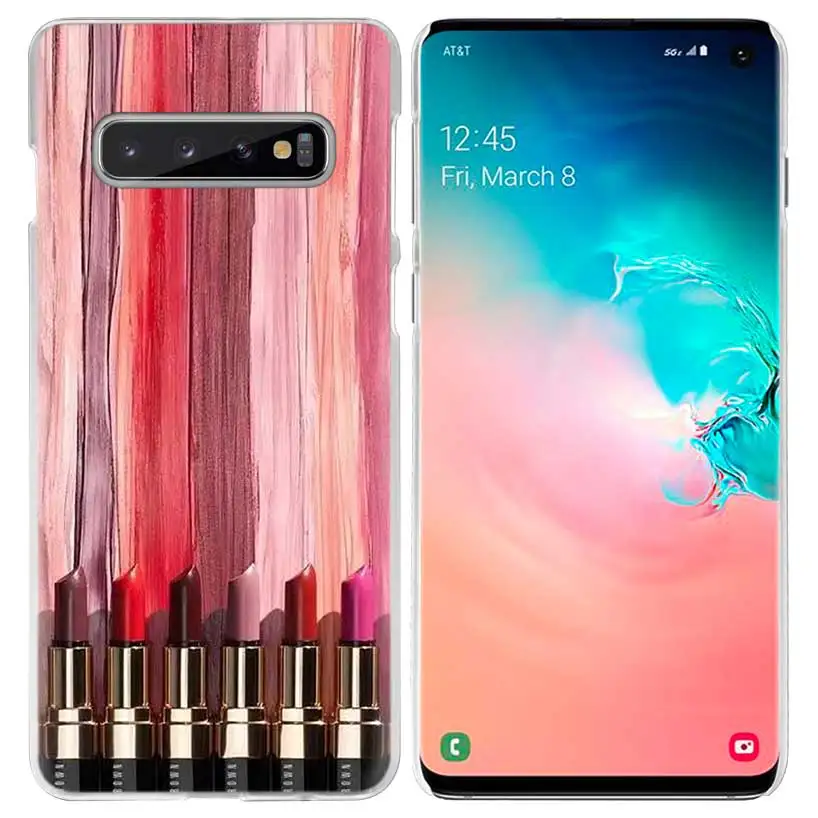 03 Макияж помада для любимых чехол для samsung Galaxy S10 5G S10e S9 S8 M30 M20 M10 J4 J6 плюс J8 Примечание 8 9 Ясно Жесткий чехол телефона - Цвет: 03