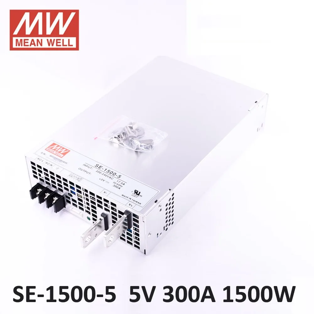 блок питания 5 вольт Оригинал Meanwell 1500 Вт 300A В Питания SE AC 220 к DC БЛОК ПИТАНИЯ MEAN WELL