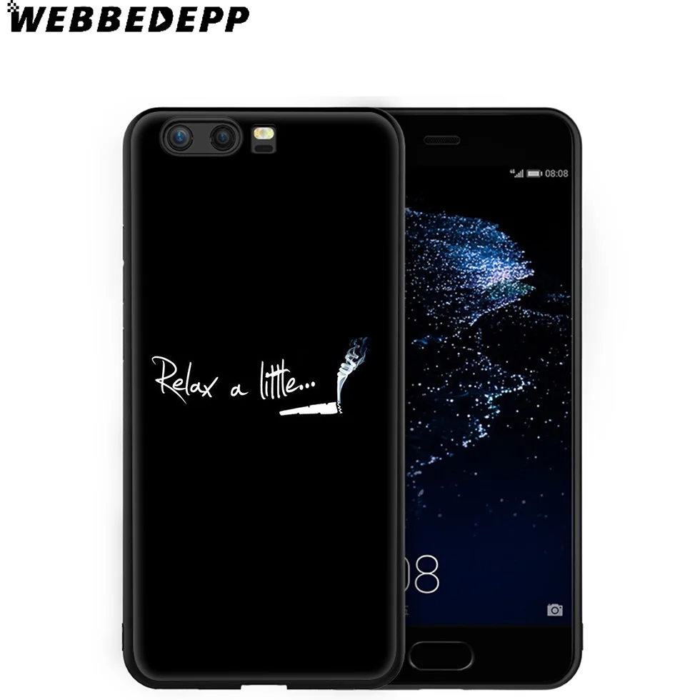 WEBBEDEPP сигарета искусство мягкий чехол для Huawei P8 P9 P10 P20 P30 Lite Pro P Smart Z Plus 2019 Y6 Prime 2018 2017