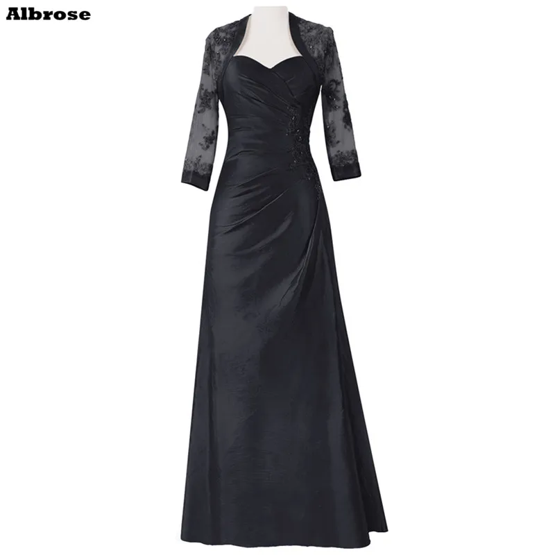 Элегантный Матери Платья для женщин с курткой Кружево три четверти рукавом