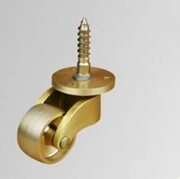 4 шт./лот Диаметр колеса: 25 мм медные колесики для ног металлические колеса