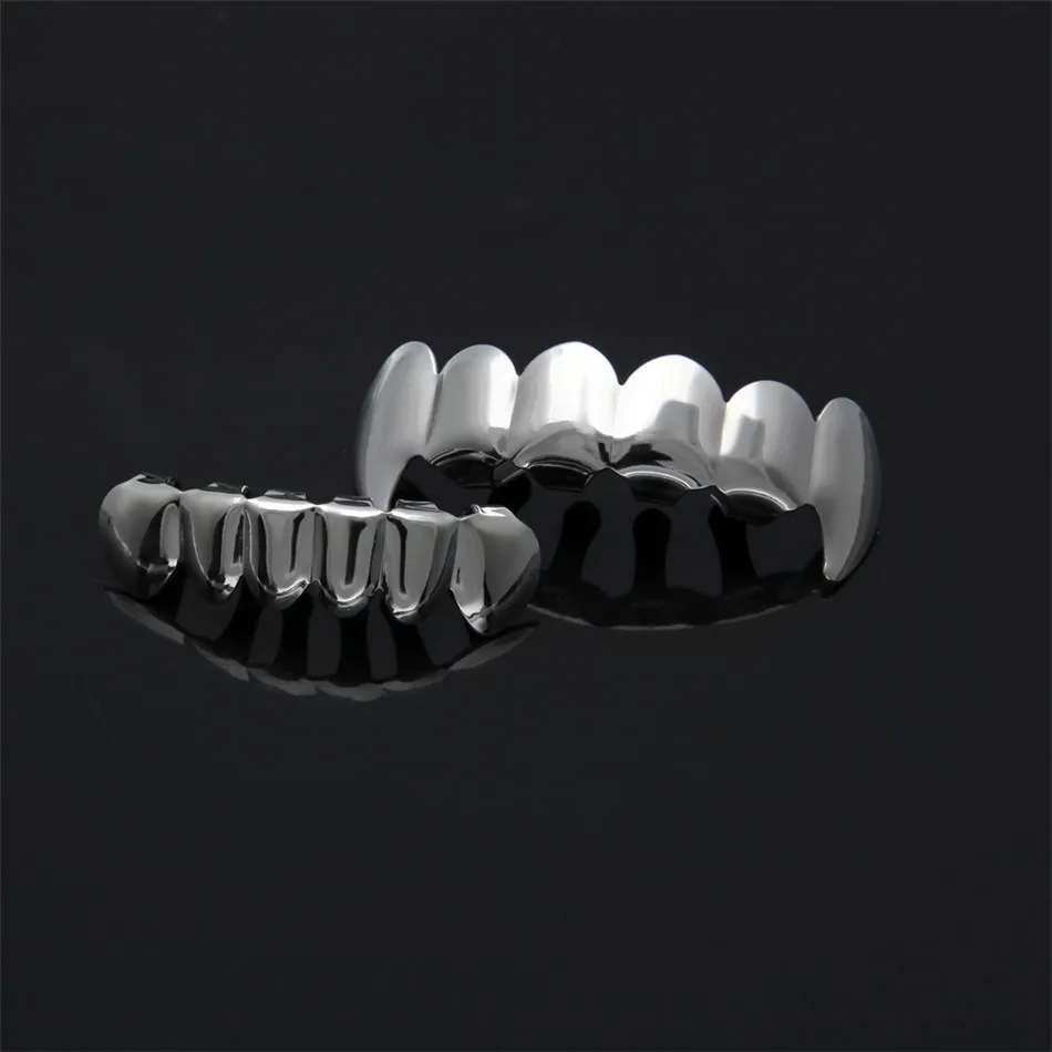 UWIN очень блестящий! Набор зубных грилей золотистого и серебристого цветов в