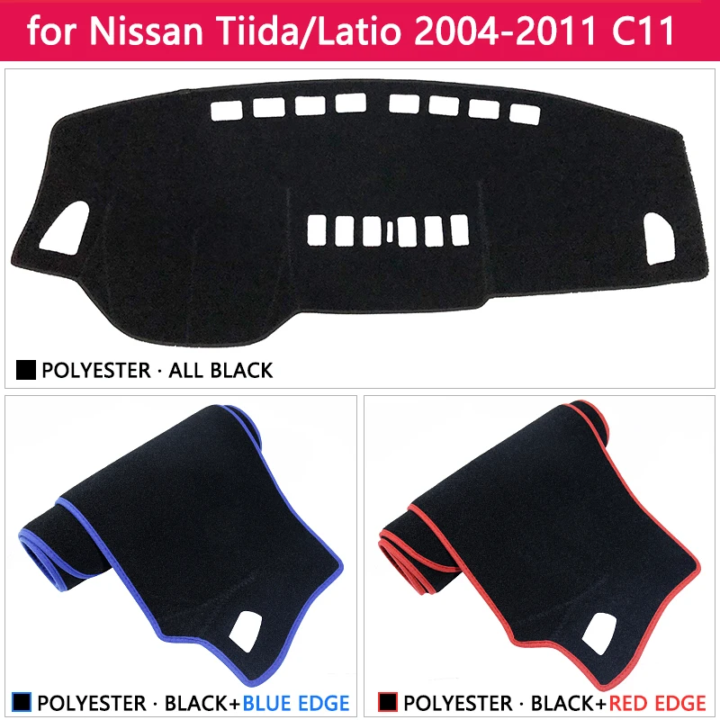 Для Nissan Tiida C11 2004 ~ 2011 Противоскользящий коврик на приборную панель солнцезащитный