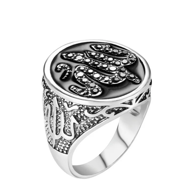 Уникальное черное эмалевое большое кольцо модное геометрическое украшение