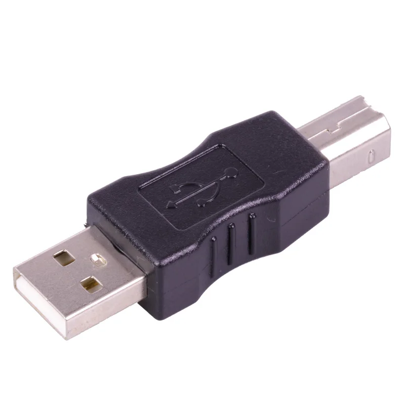 100 шт./лот USB 2 0 A-Тип штекер к B-Тип A на B M/M Соединительный адаптер конвертер |
