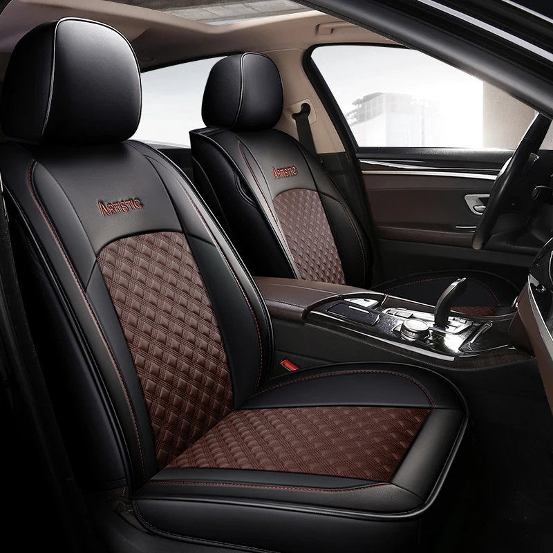 Универсальные автомобильные чехлы из искусственной кожи для Toyota Auris Touring Sports avensis
