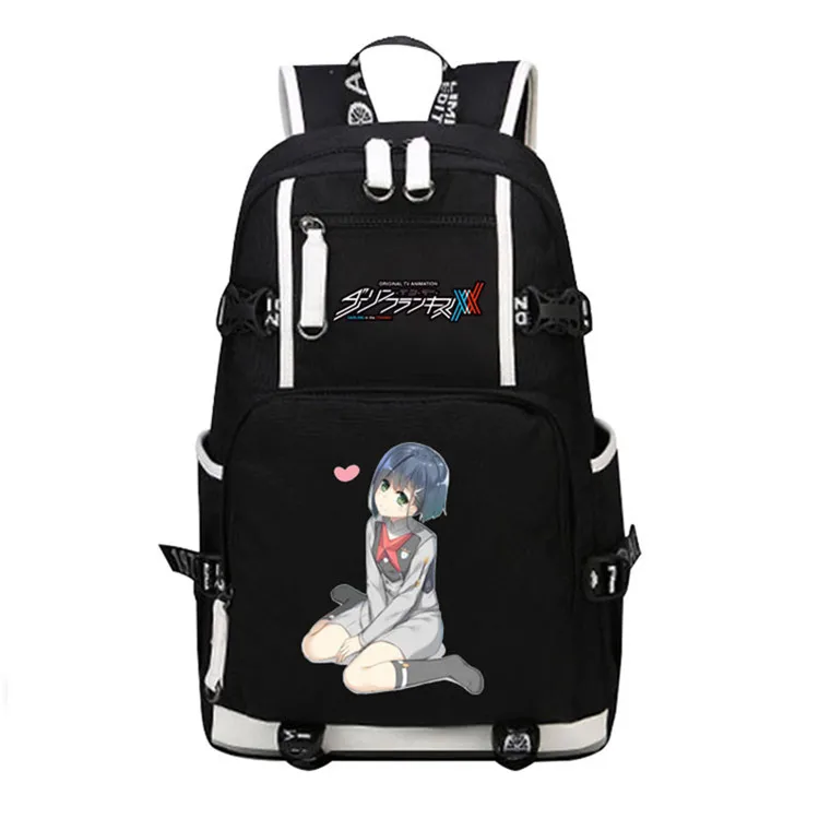 Рюкзак для путешествий DitF DARLING in the FRANXX ICHIGO MIKU ZERO TWO Cos, женский рюкзак, Холщовый школьный рюкзак для девочек-подростков, рюкзак - Цвет: 2