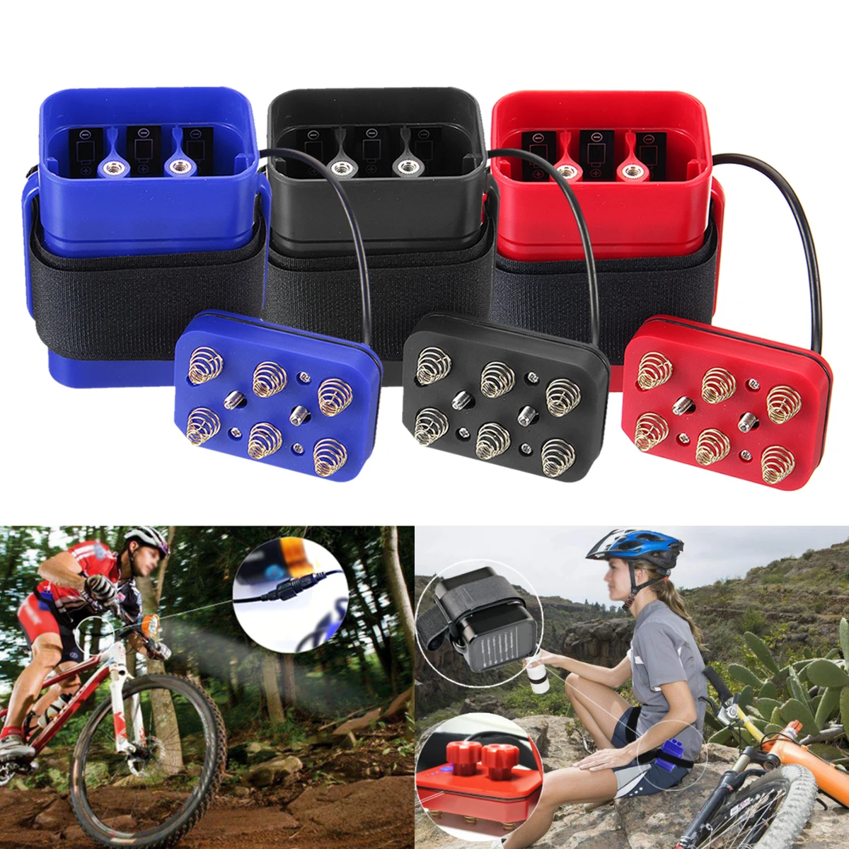 Водонепроницаемый чехол для велосипедного заднего фонаря 8 4 в 6x18650| |