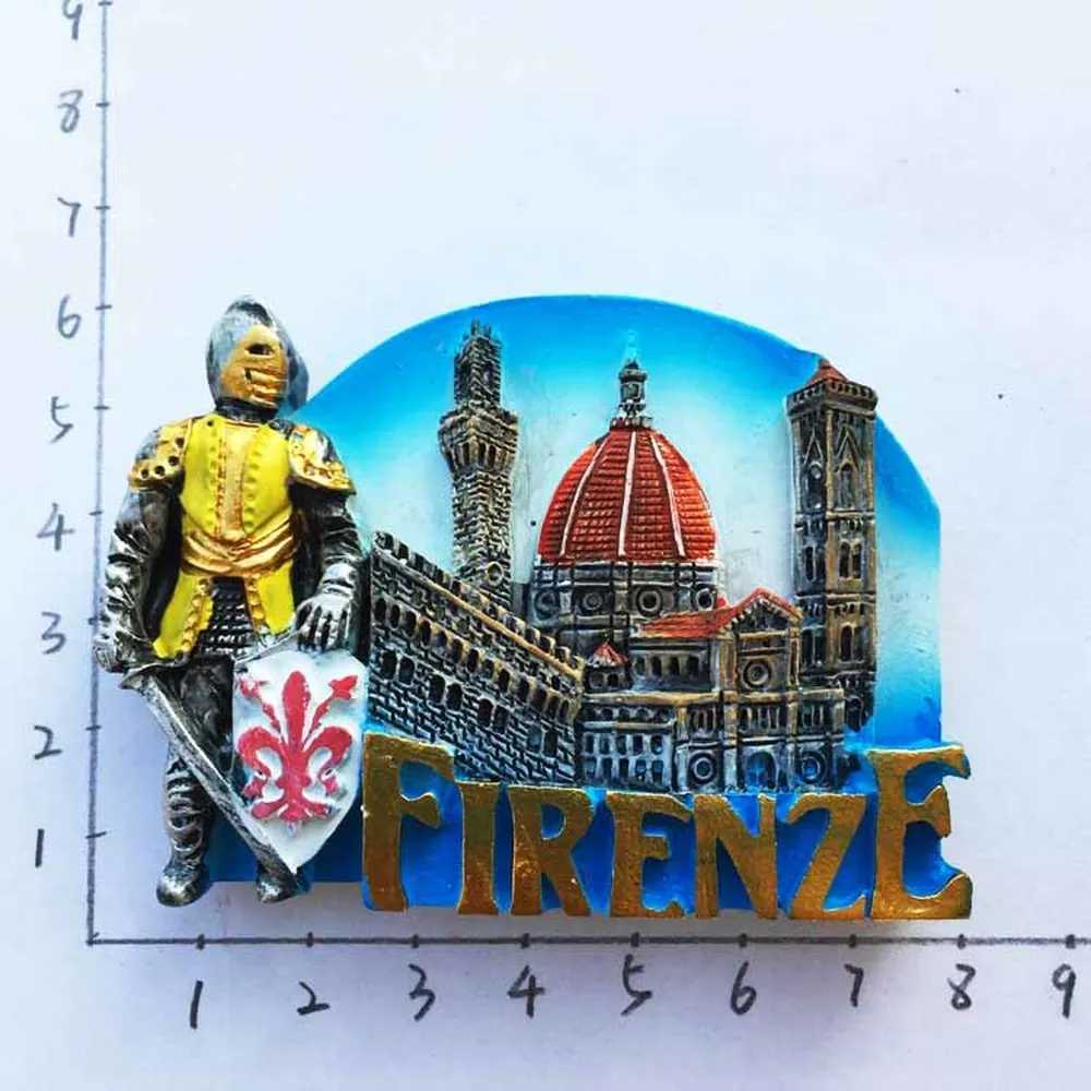1pcs New Italy Florence Toscana Tourism Memorial Fridge Magnet 3D Magnetic Sticker Travel Souvenir Decoration | Дом и сад